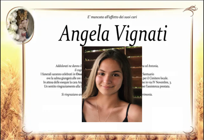 Addio amore di mamma e papà strazio e dolore Angela muore a 16 anni